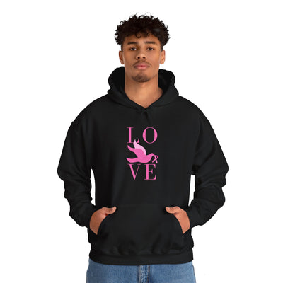 Pink Dove Hooded Sweatshirt