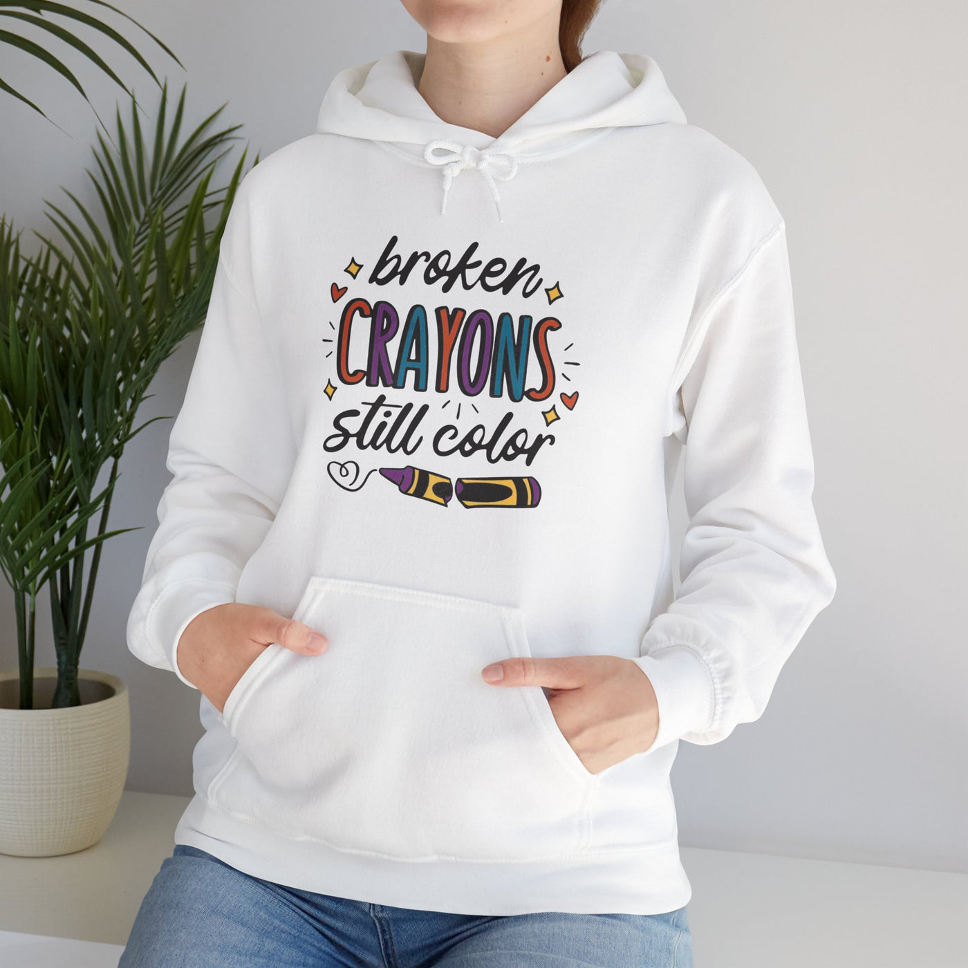 Broken Crayons Hooded Sweatshirt