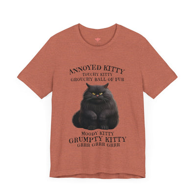 Annoyed Kitty Short Sleeve Tee