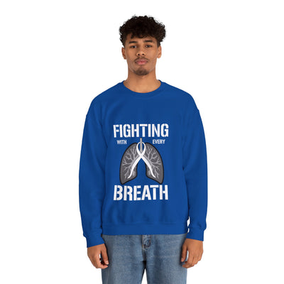 Fighting  With Every Breath Crewneck Sweatshirt