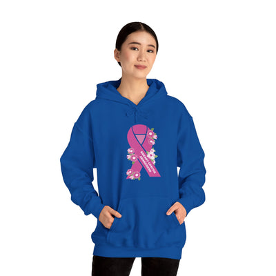 Floral Hope Ribbon Hooded Sweatshirt