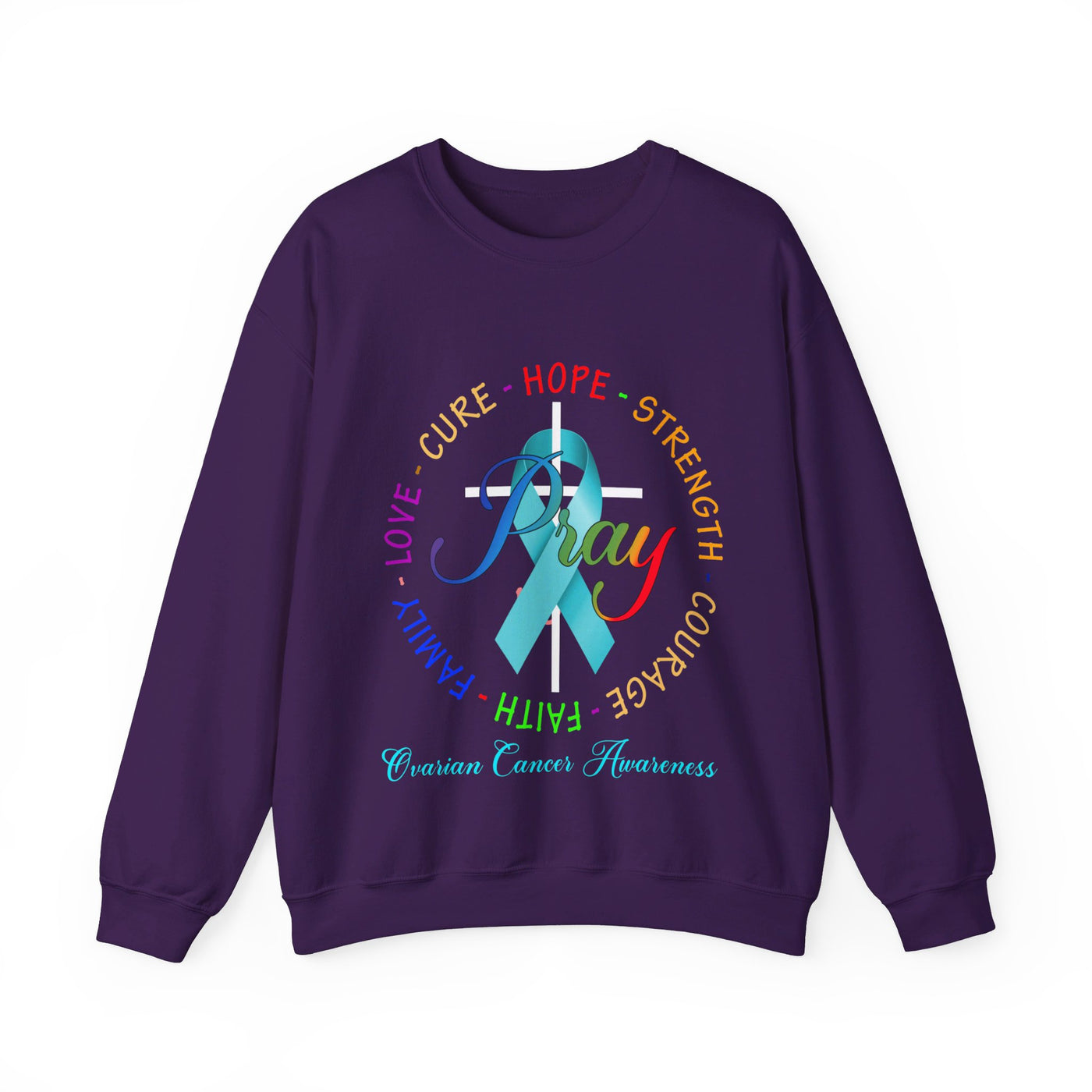 Ovarian Cancer Awareness Crewneck Sweatshirt