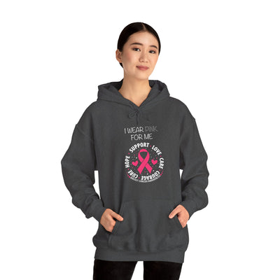 I WEAR PINK FOR ME Hooded Sweatshirt