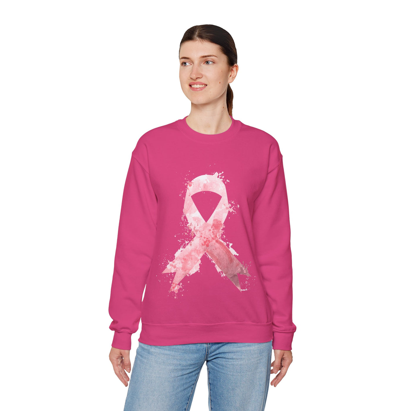 Hope Ribbon Crewneck Sweatshirt