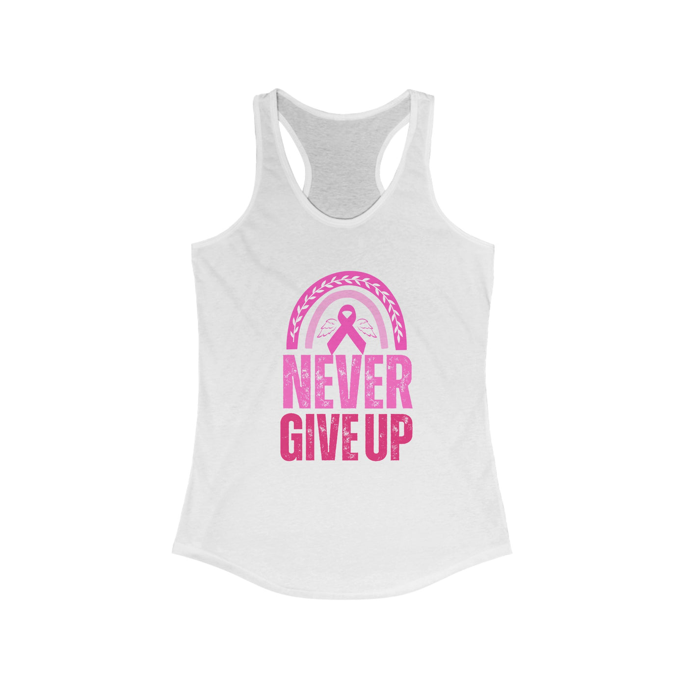 Never Give Up Racerback Tank