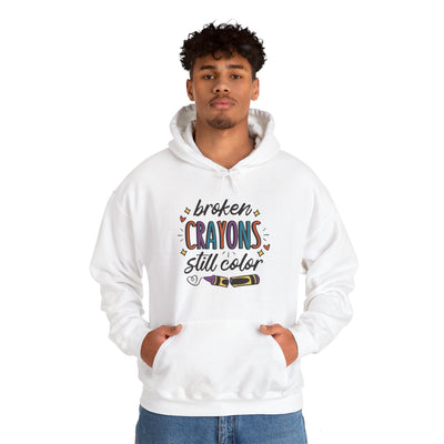 Broken Crayons Hooded Sweatshirt