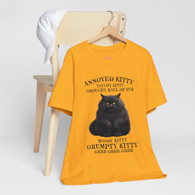 Annoyed Kitty Short Sleeve Tee