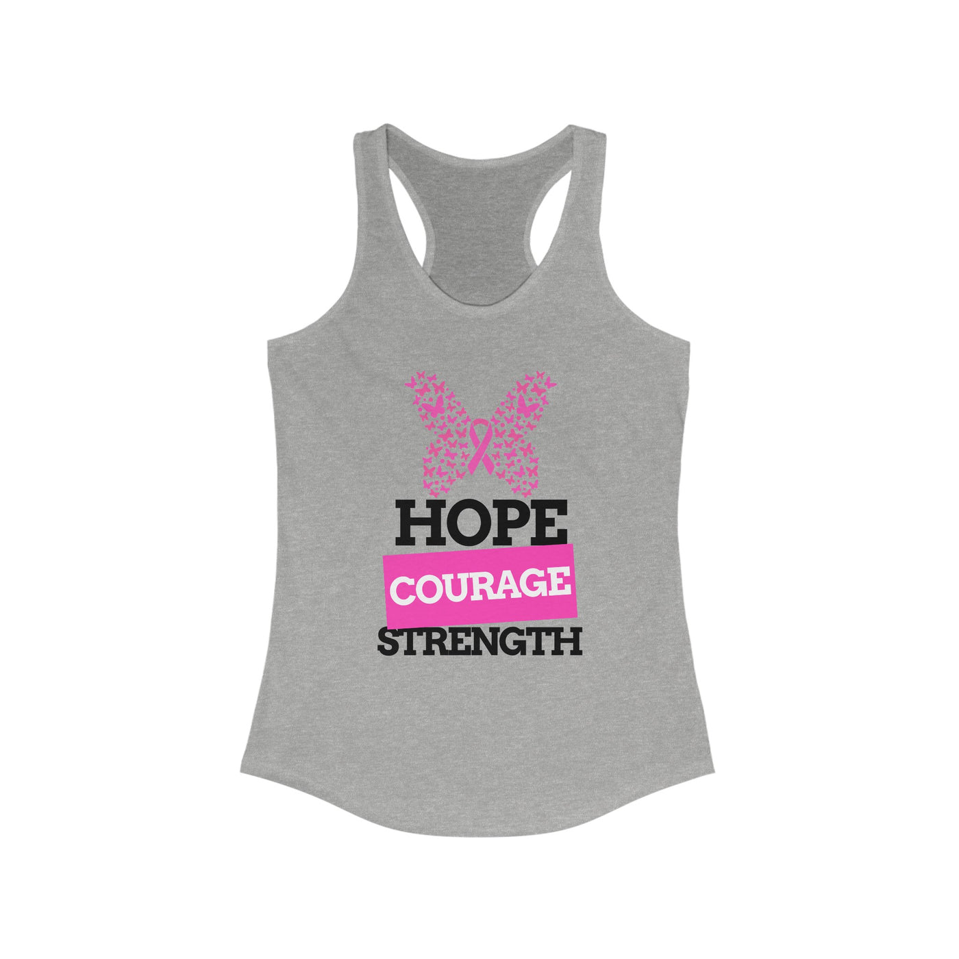 Hope.Courage.Stength Racerback Tank