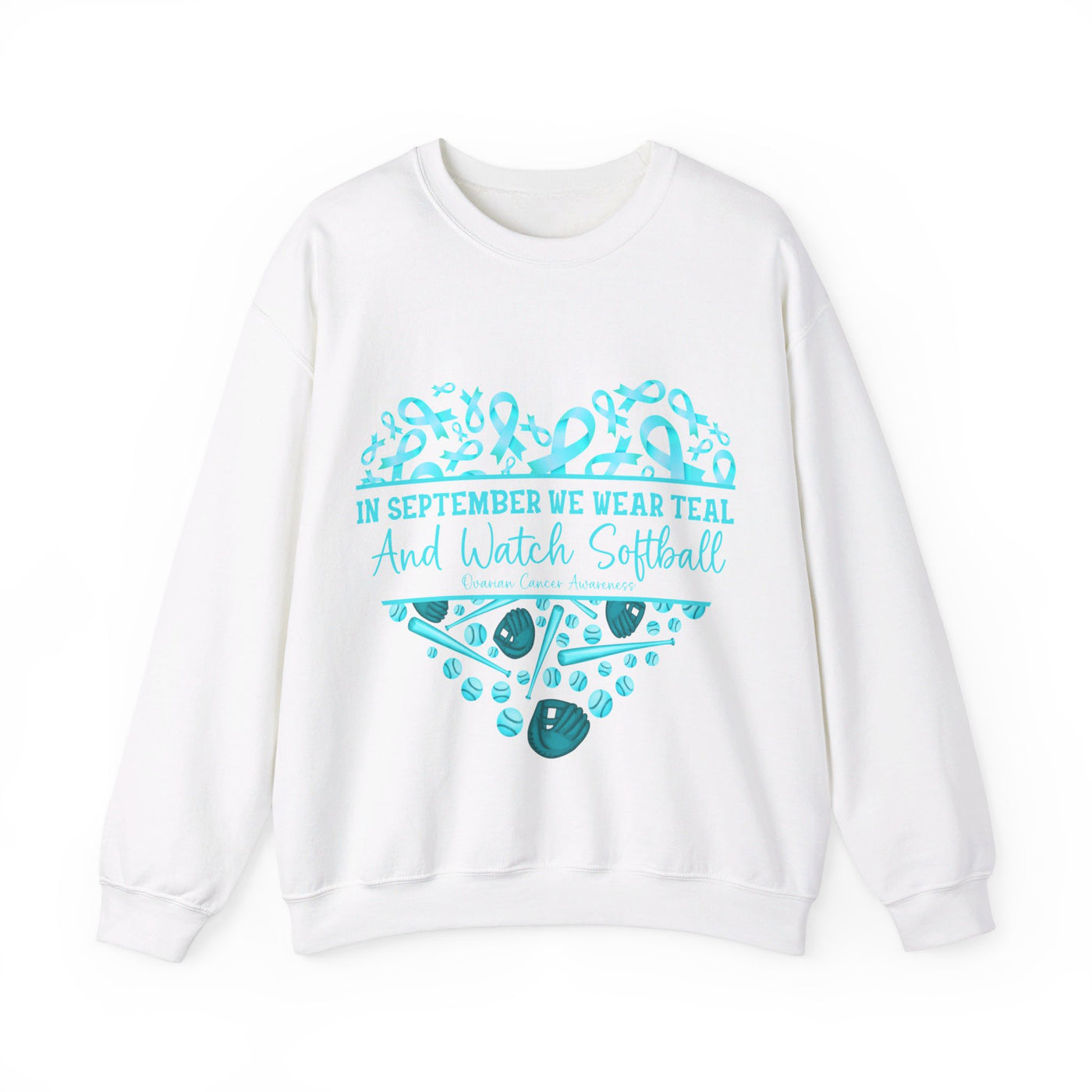 We Wear Teal Crewneck Sweatshirt