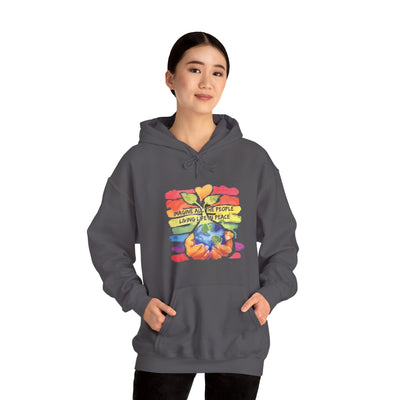 People living life in peace Hooded Sweatshirt