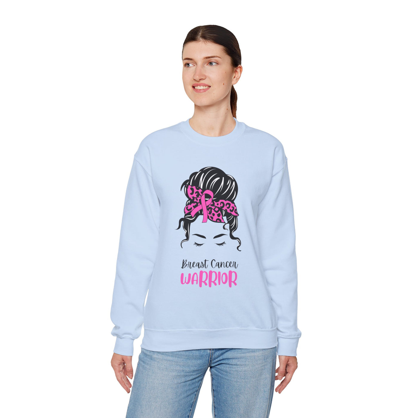 Breast Cancer Warrior Crewneck Sweatshirt