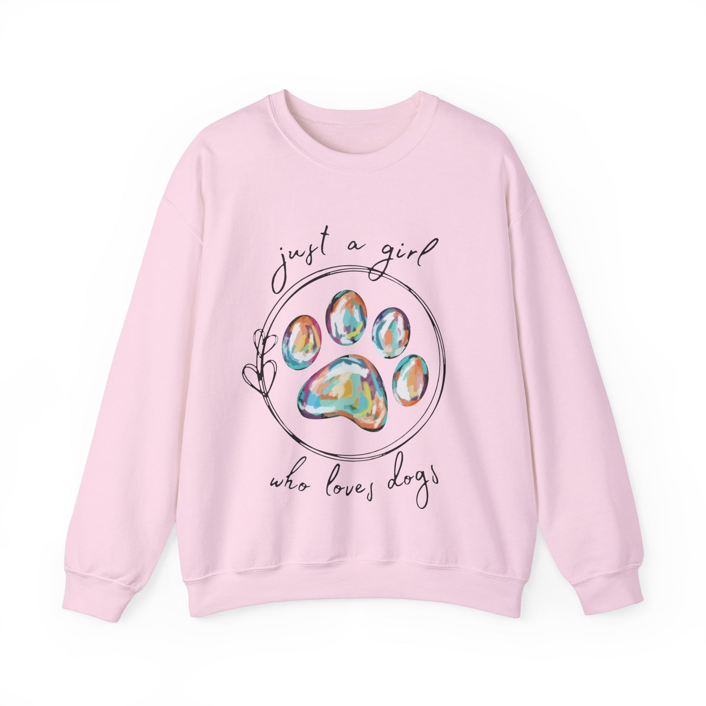 Just A Girl How Loves Dogs Crewneck Sweatshirt