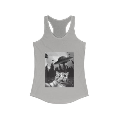 Cat Selfie Racerback Tank