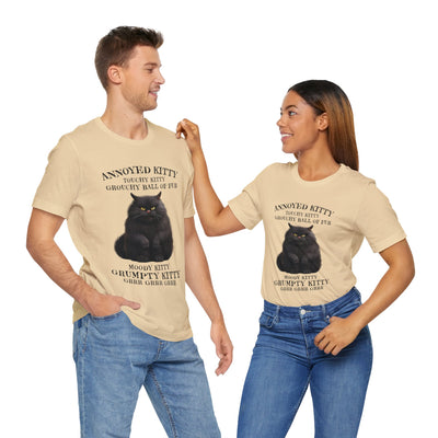 Annoyed Kitty Short Sleeve Tee