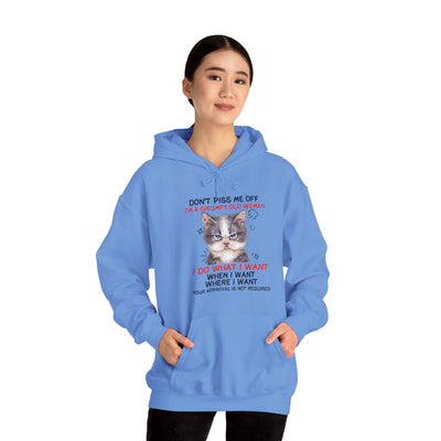 Angry Cat Hooded Sweatshirt