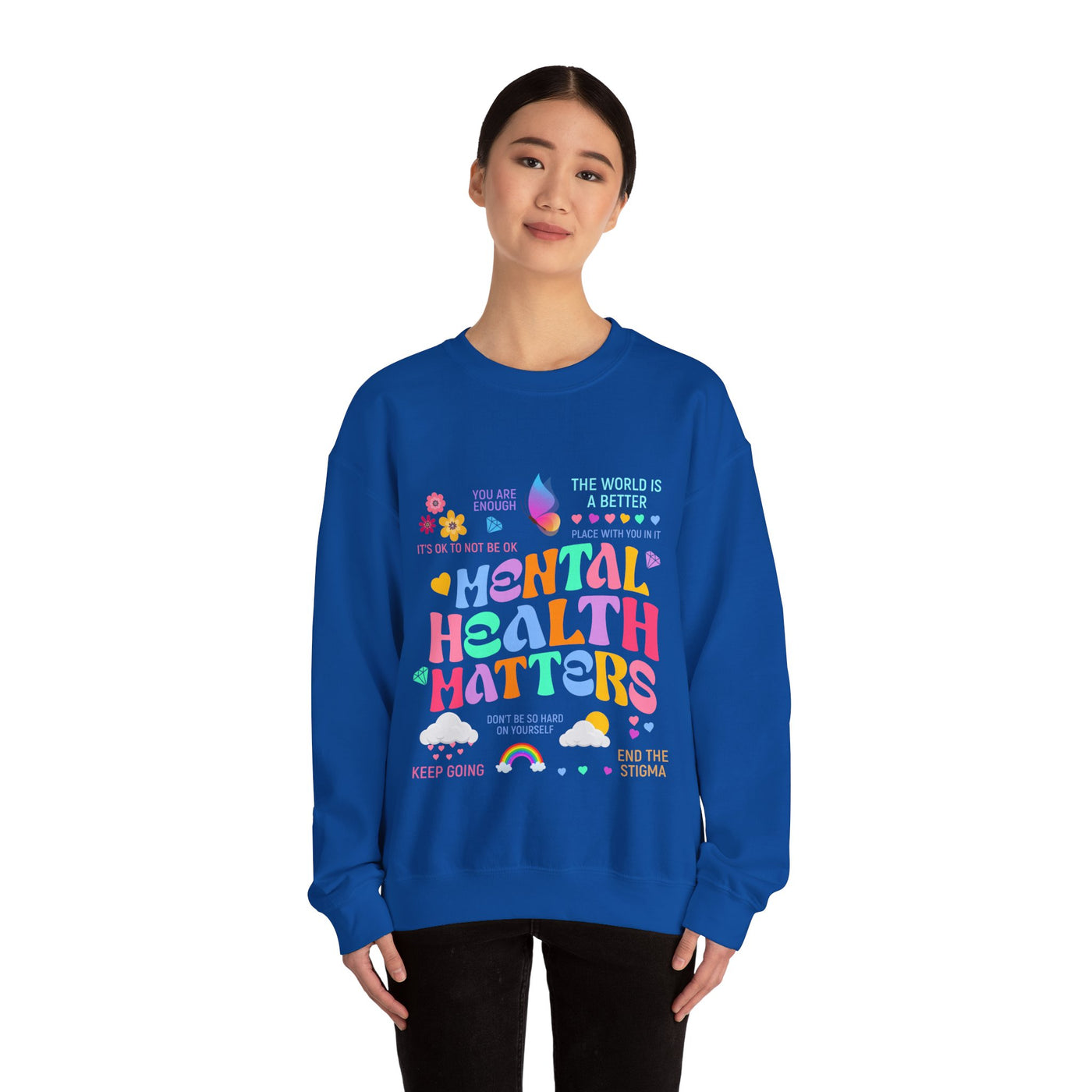 The world is a better Crewneck Sweatshirt