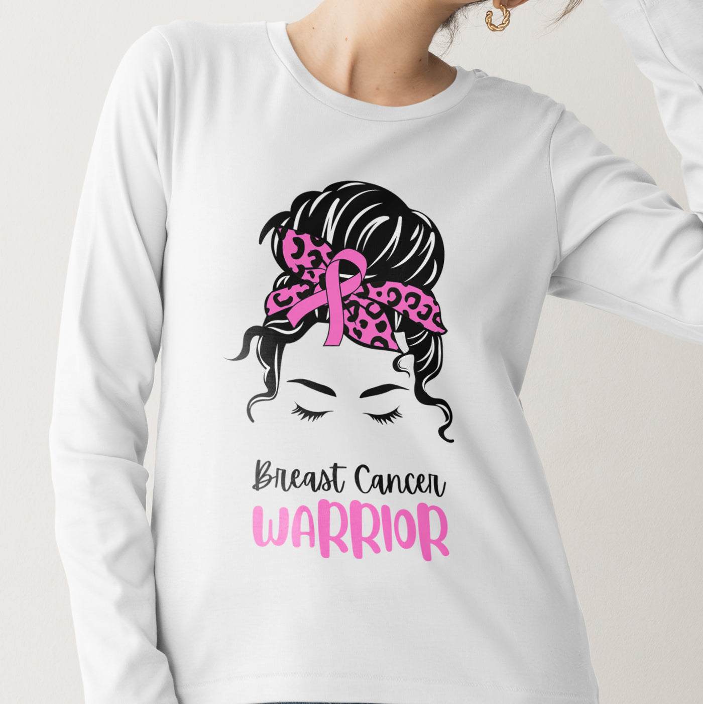 Breast Cancer Warrior Crewneck Sweatshirt