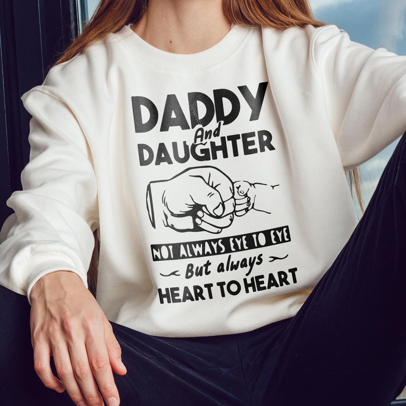 Daddy and Daughter Crewneck Sweatshirt